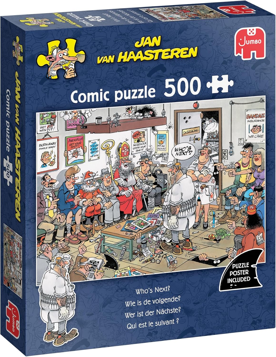 Jan van Haasteren – Ki a következő? Jumbo 500 darabos kirakó puzzle (JU-1110100631) - puzzlegarden