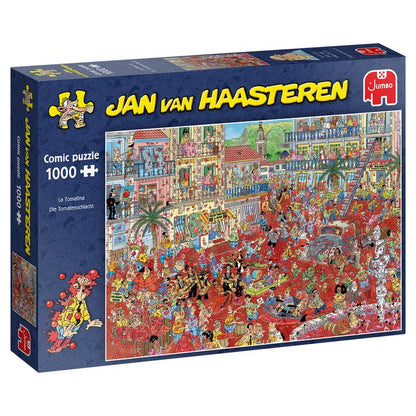 Jan van Haasteren - La Tomatina Jumbo 1000 darabos kirakó puzzle (JU - 20043 8710126200438) - puzzlegarden