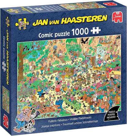 Jan van Haasteren – Pillangóparádé Jumbo 1000 darabos kirakó puzzle (JU-1110100535) - puzzlegarden