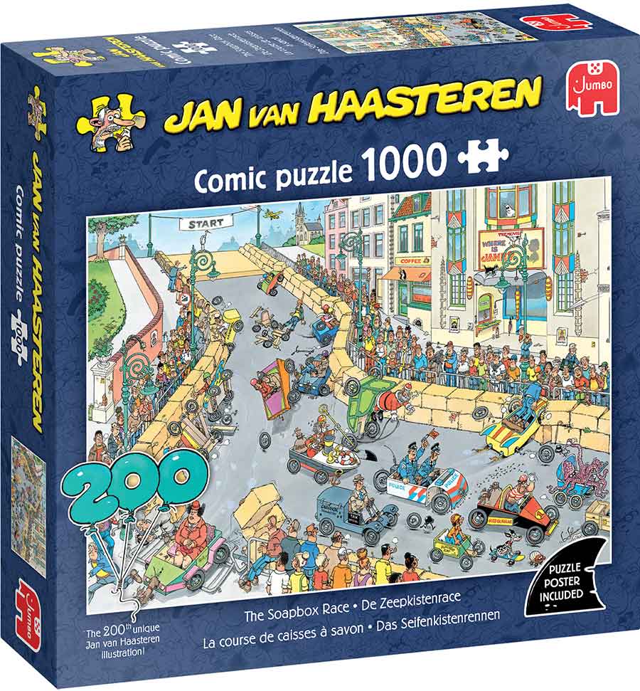 Jan van Haasteren – Száguldó tákolmányok Jumbo 1000 darabos kirakó puzzle (JU - 1110100609) - puzzlegarden
