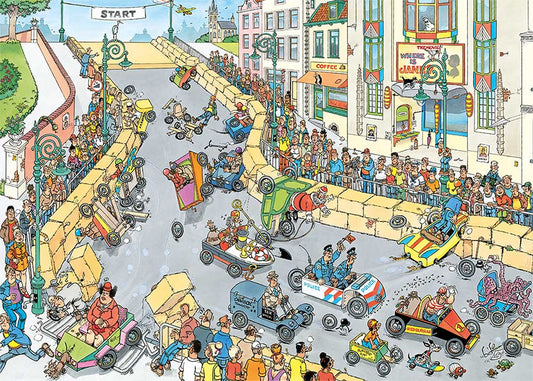 Jan van Haasteren – Száguldó tákolmányok Jumbo 1000 darabos kirakó puzzle (JU - 1110100609) - puzzlegarden