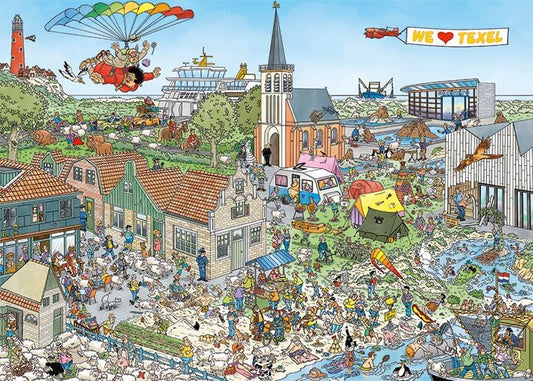 Jan van Haasteren - Üdülőváros Jumbo 1000 darabos kirakó puzzle (JU-20036 8710126200360) - puzzlegarden