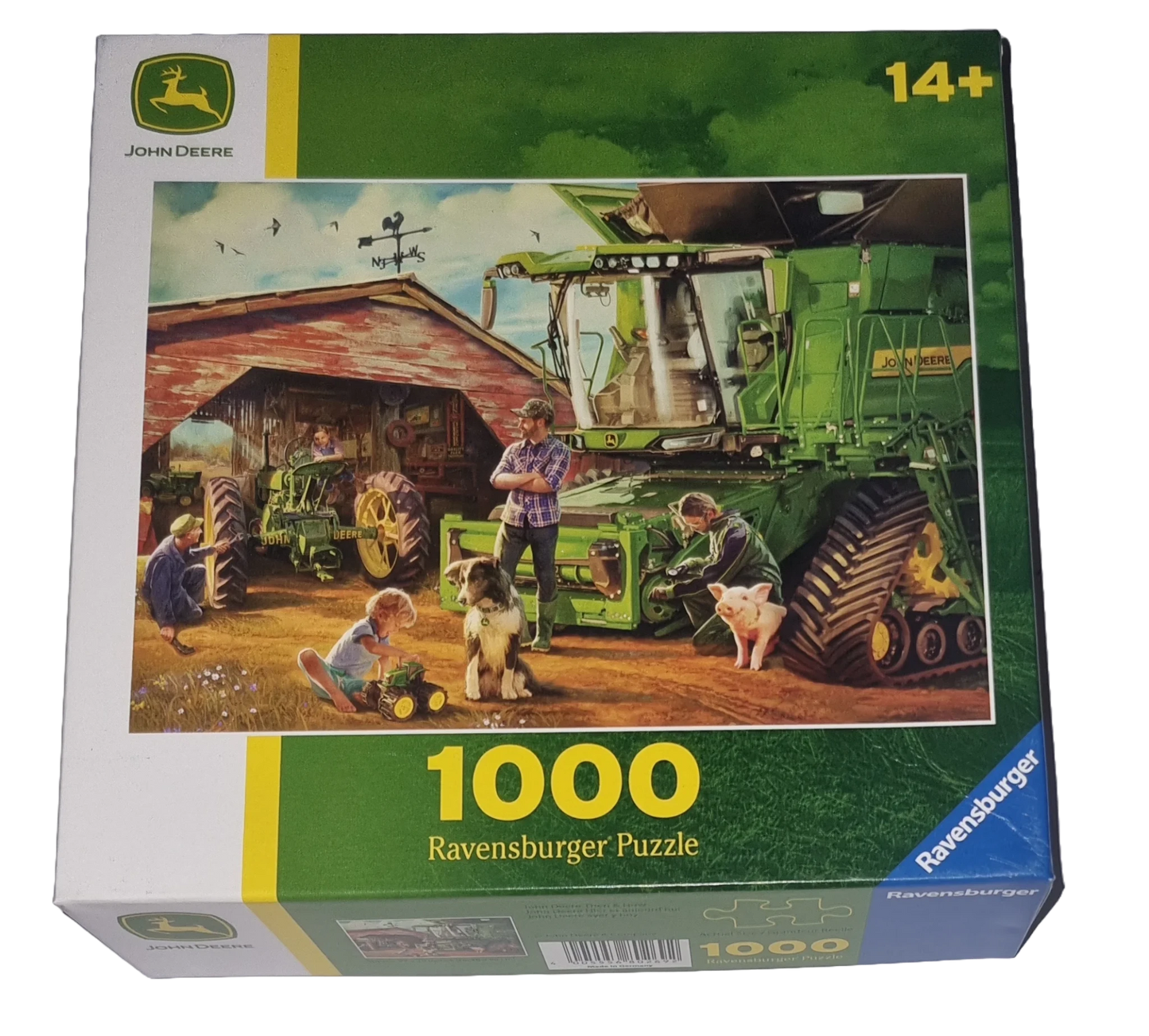 John Deere - Akkor és Most Ravensburger 1000 darabos kirakó puzzle (RA-80269) - puzzlegarden