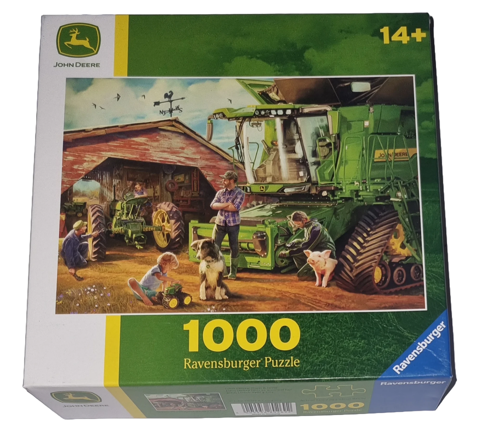 John Deere - Akkor és Most Ravensburger 1000 darabos kirakó puzzle (RA-80269) - puzzlegarden