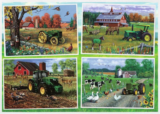 John Deere Traktorok - XXL Ravensburger 500 darabos kirakó puzzle (RA-16837 4005556168378) - puzzlegarden