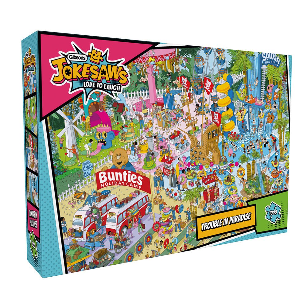 Jokesaws: Trouble in Paradise Gibsons 1000 darabos kirakó puzzle (G - G7143 5012269071436) - puzzlegarden