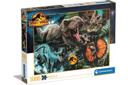 Jurassic World Clementoni 1000 darabos kirakó puzzle (CL-39691 8005125396917) - puzzlegarden