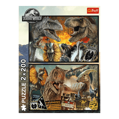 Jurassic World - Ősvilág – 2x200 Trefl 200 darabos kirakó puzzle (TR-13316) - puzzlegarden