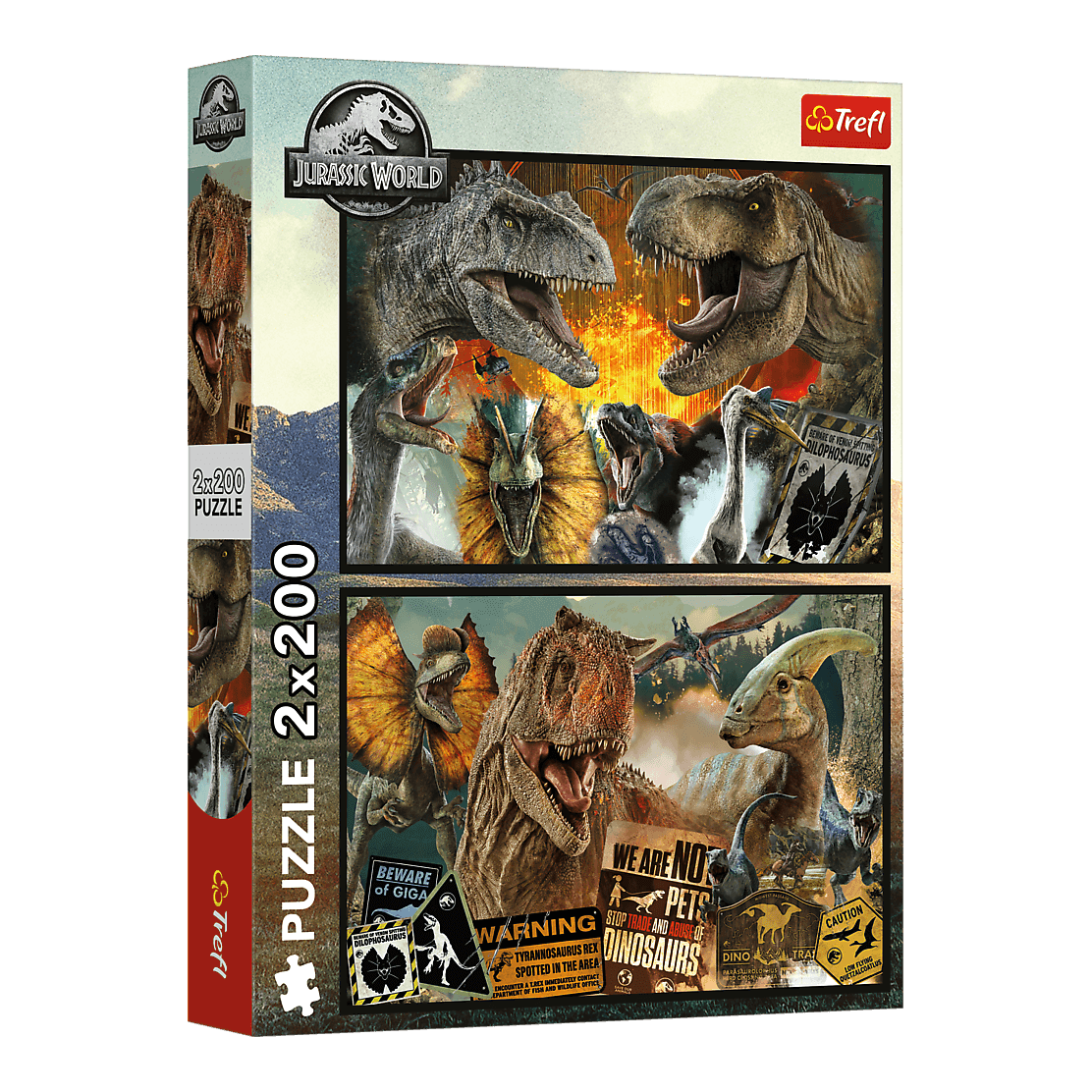 Jurassic World - Ősvilág – 2x200 Trefl 200 darabos kirakó puzzle (TR-13316) - puzzlegarden