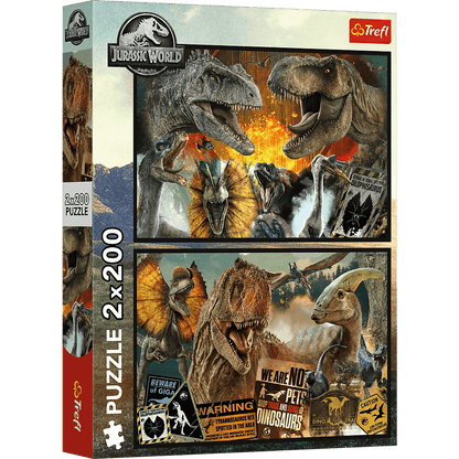 Jurassic World - Ősvilág – 2x200 Trefl 200 darabos kirakó puzzle (TR-13316) - puzzlegarden