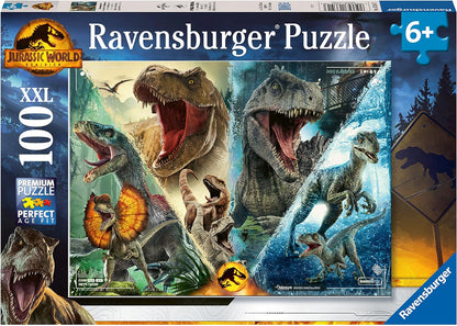 Jurrasic World - Különböző Fajok Ravensburger 100 darabos kirakó puzzle (RA-13341 4005556133413) - puzzlegarden