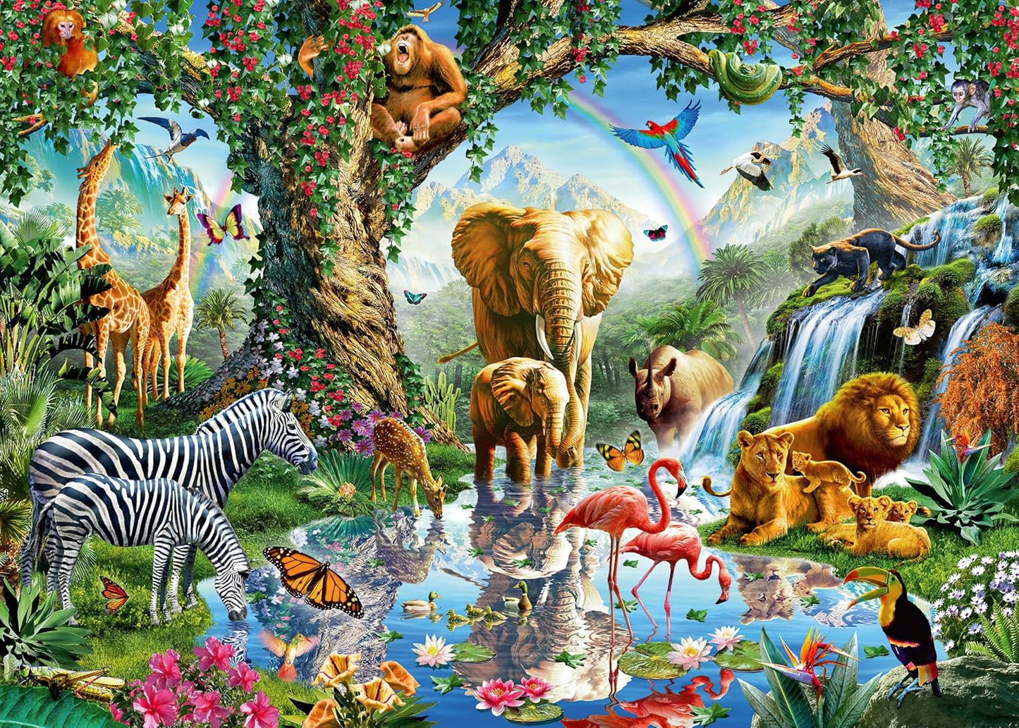 Kalandok a Dzsungelben Ravensburger 1000 darabos kirakó puzzle (RA - 12000682 4005555006824) - puzzlegarden