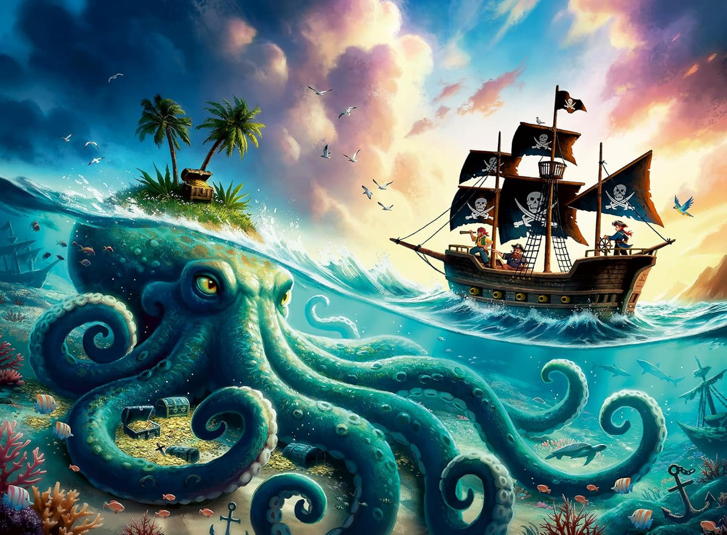 Kalózkincs Ravensburger 100 darabos kirakó puzzle (RA-12004263) - puzzlegarden