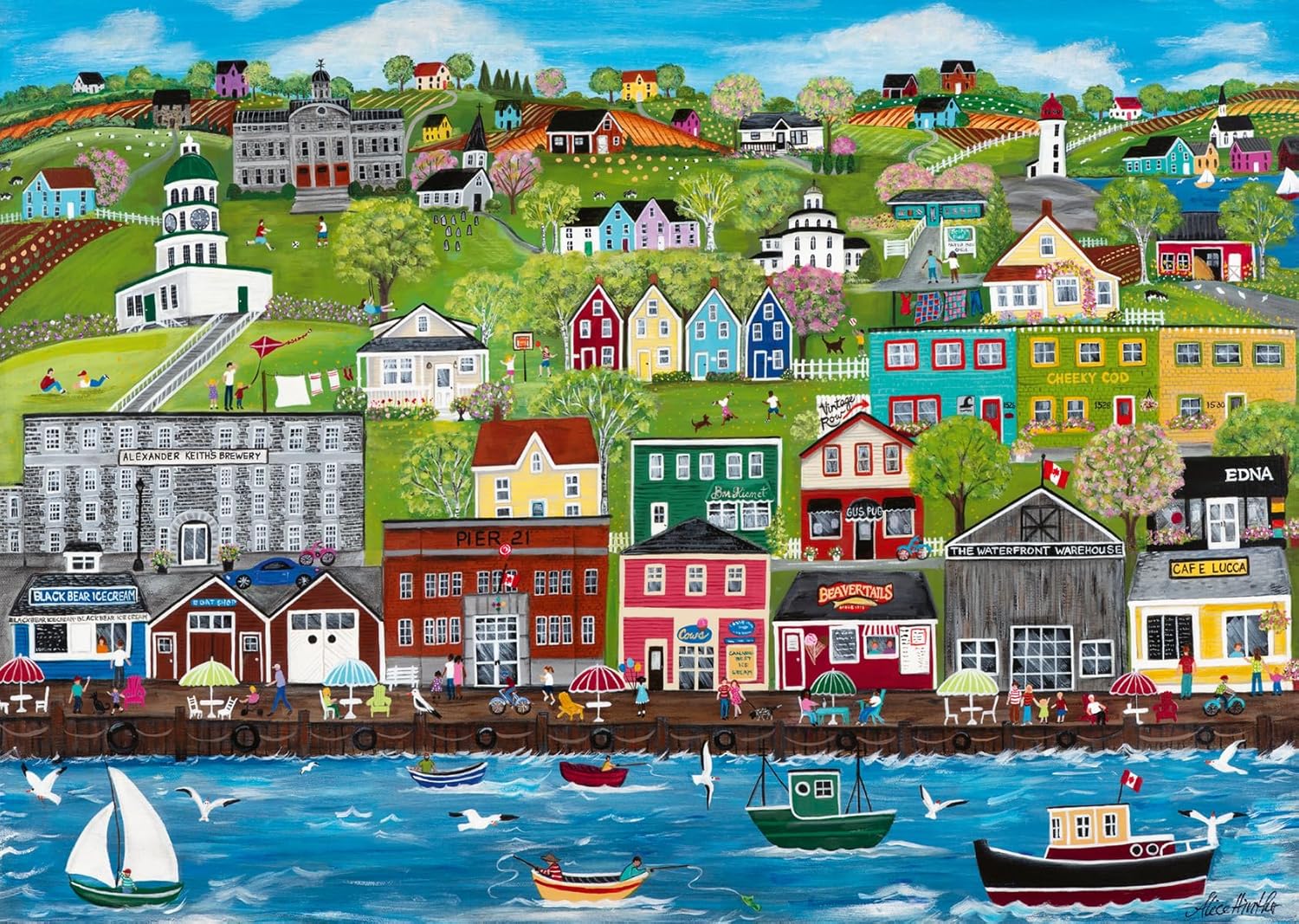 Kanadai kollekció – Halifax kikötő Ravensburger 1000 darabos kirakó puzzle (RA-12001853) - puzzlegarden