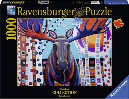 Kanadai Kollekció - Téli Jávorszarvas Ravensburger 1000 darabos kirakó puzzle (RA-13979 4005556139798) - puzzlegarden