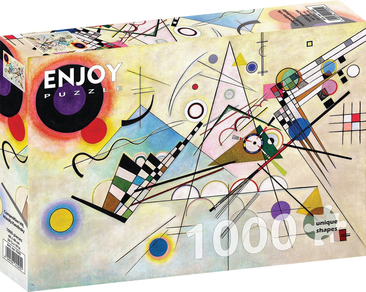 Kandinsky - Kompozíció VIII ENJOY 1000 darabos kirakó puzzle (EN-1545 5949194015450) - puzzlegarden