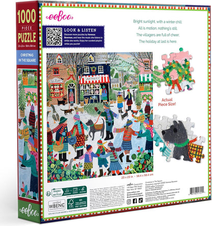 Karácsony a főtéren Eeboo 1000 darabos kirakó puzzle (EB-PZT211) - puzzlegarden