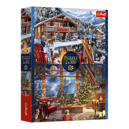 Karácsony a hegyekben - 2x500 Trefl 500 darabos kirakó puzzle (TR-37540) - puzzlegarden