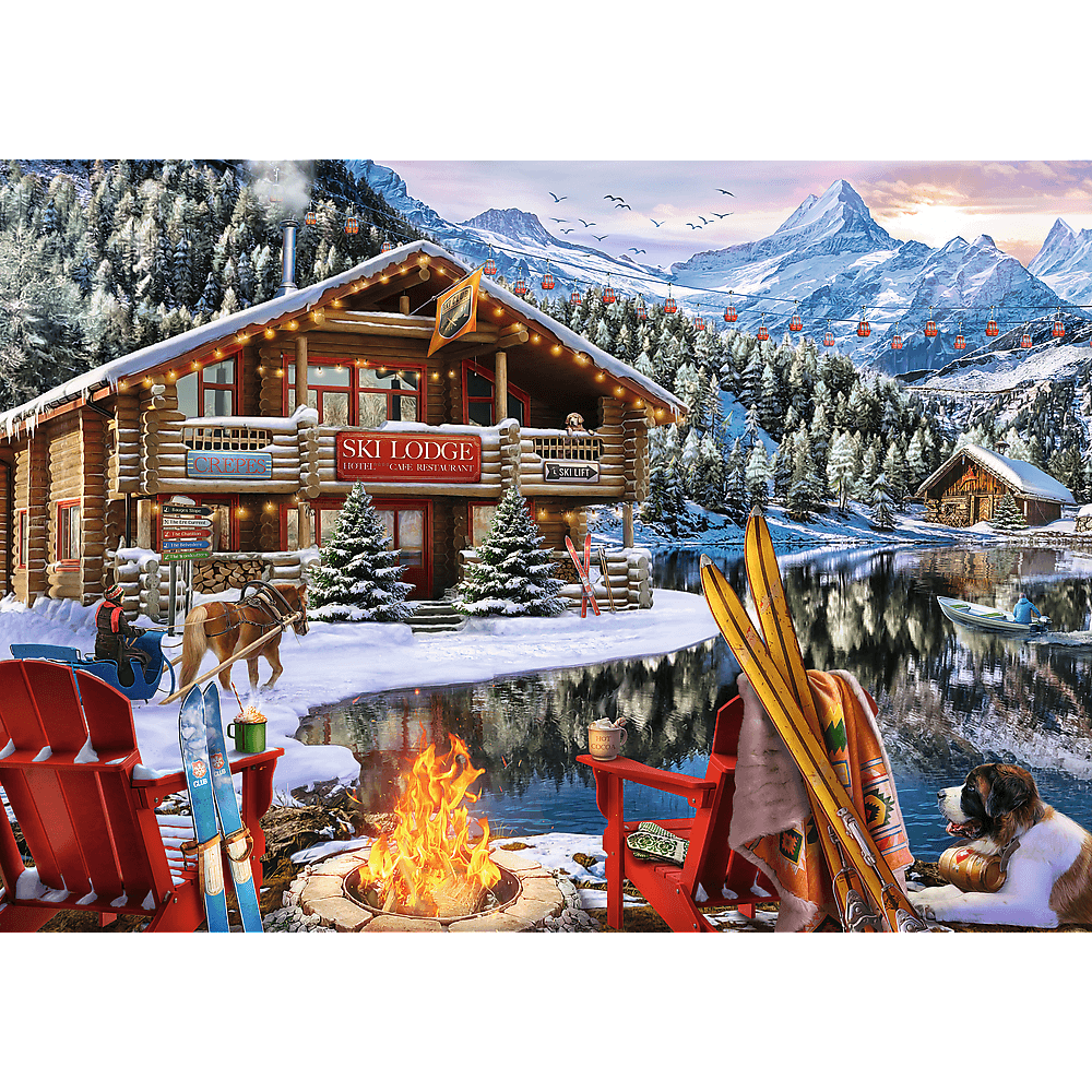 Karácsony a hegyekben - 2x500 Trefl 500 darabos kirakó puzzle (TR-37540) - puzzlegarden