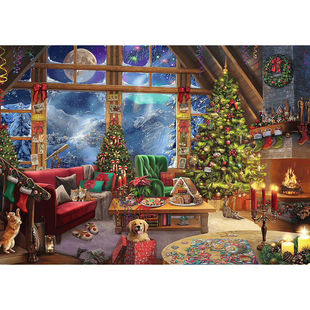 Karácsony a hegyekben - 2x500 Trefl 500 darabos kirakó puzzle (TR-37540) - puzzlegarden