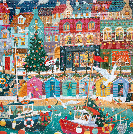 Karácsony az angol tengerparton Eeboo 1000 darabos kirakó puzzle (EB-EPZT799) - puzzlegarden