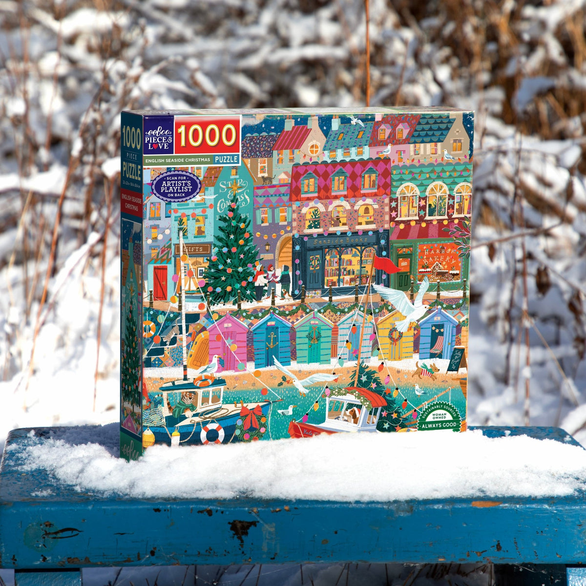 Karácsony az angol tengerparton Eeboo 1000 darabos kirakó puzzle (EB-EPZT799) - puzzlegarden