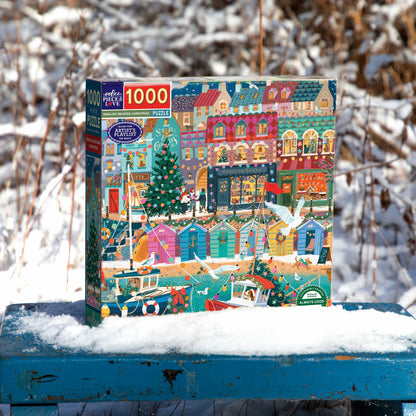 Karácsony az angol tengerparton Eeboo 1000 darabos kirakó puzzle (EB-EPZT799) - puzzlegarden