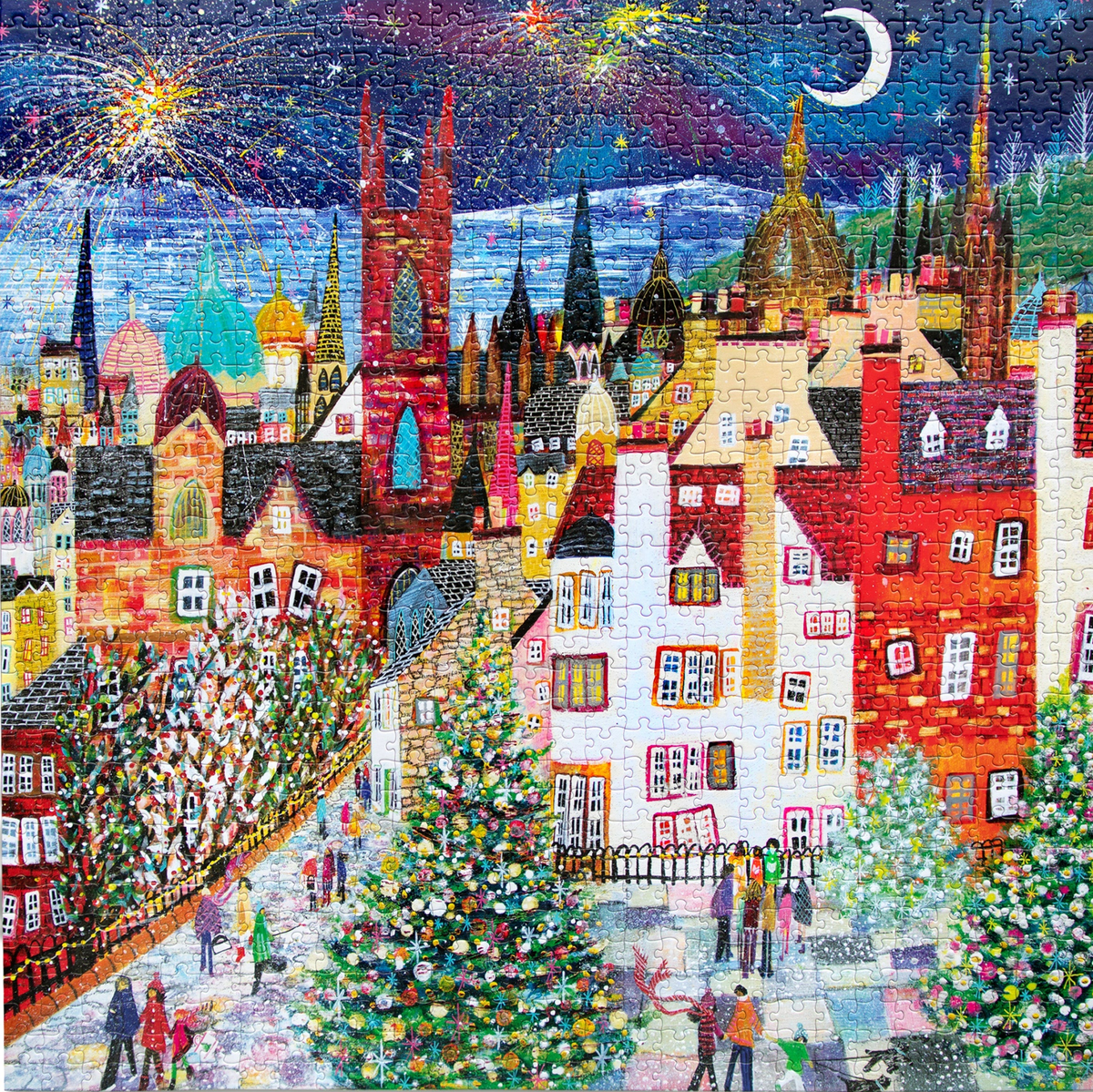 Karácsony Edinburgh-ban Eeboo 1000 darabos kirakó puzzle (EB-EPZT245) - puzzlegarden