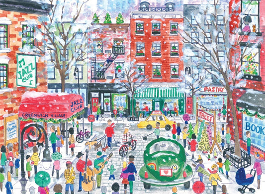 Karácsony Greenwich Village - ben Galison 1000 darabos kirakó puzzle (GA-9780735386099) - puzzlegarden