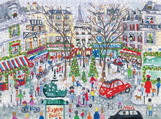 Karácsony Párizsban - csillogó fóliás! Galison 1000 darabos kirakó puzzle (GA - 9780735380547) - puzzlegarden
