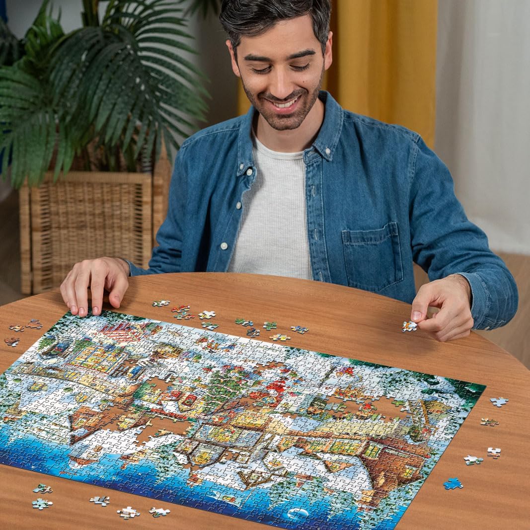 Karácsonyfalva Ravensburger 1000 darabos kirakó puzzle (RA - 12001271 4005555012719) - puzzlegarden