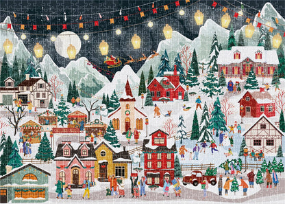 Karácsonyi éjszaka Interdruk 1000 darabos kirakó puzzle (ID-5902277396068) - puzzlegarden