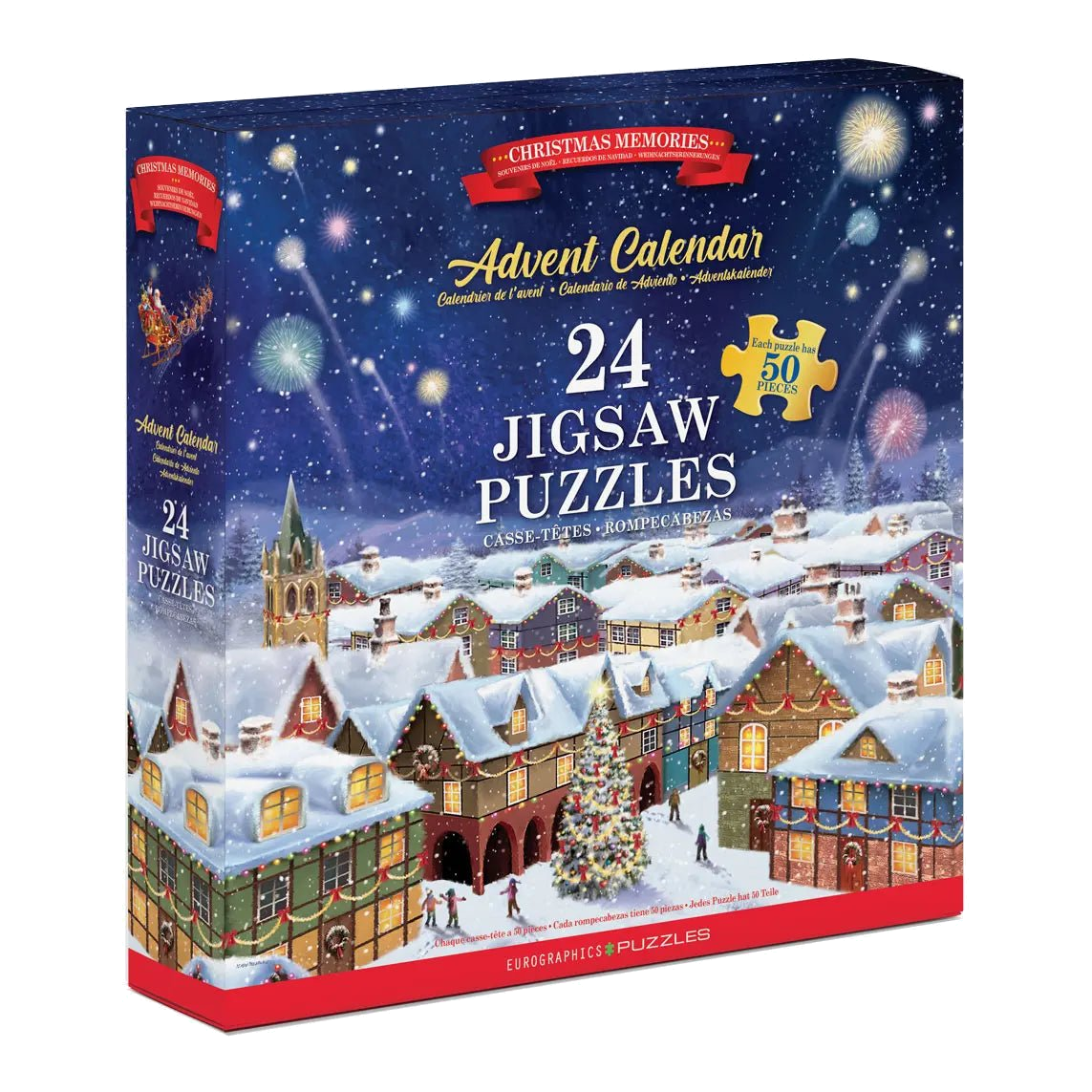 Karácsonyi emlékek – puzzle adventi naptár Eurographics 24x50 darabos kirakó puzzle (EUR-9924-5810) - puzzlegarden