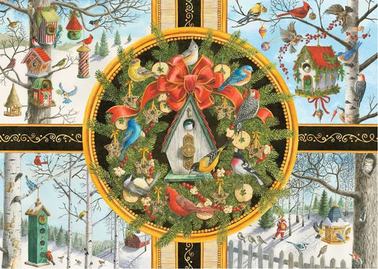 Karácsonyi Énekesmadarak - XXL Ravensburger 500 darabos kirakó puzzle (RA-16835 4005556168354) - puzzlegarden