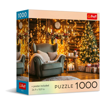 Karácsonyi faház Trefl 1000 darabos kirakó puzzle (TR-USA_99236) - puzzlegarden