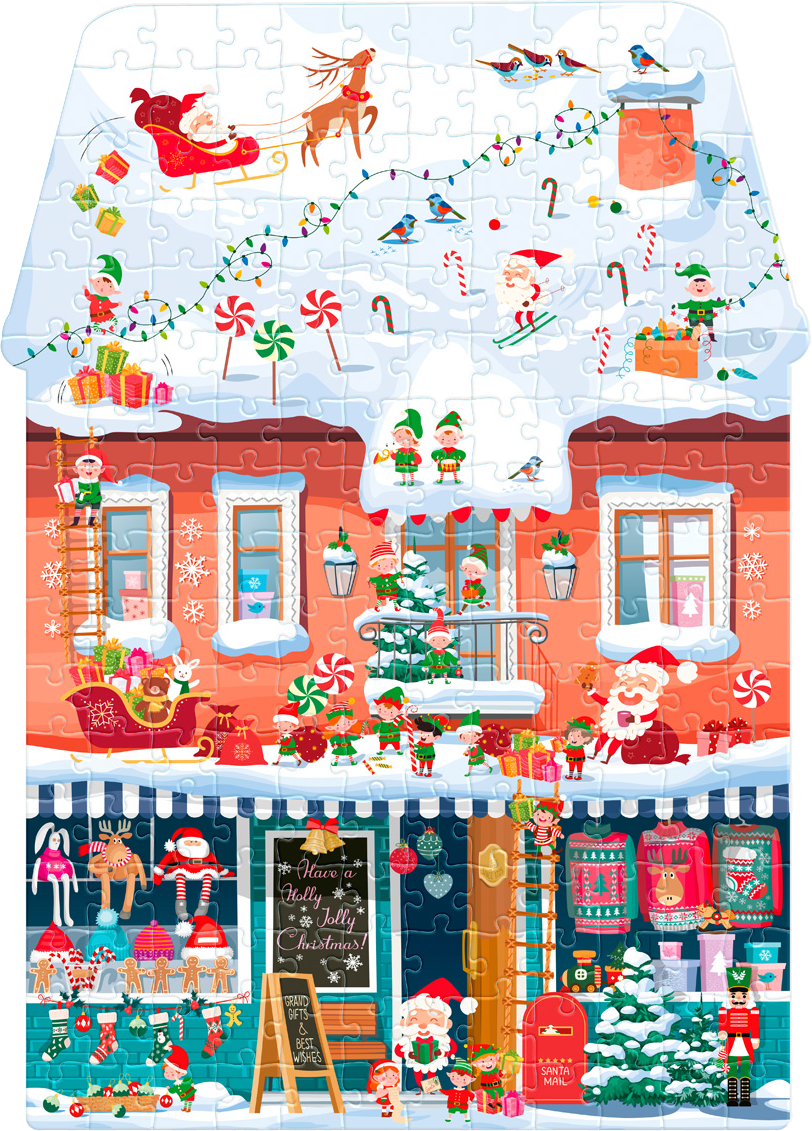 Karácsonyi játékbolt Interdruk 200 darabos kirakó puzzle (ID-5902277395979) - puzzlegarden
