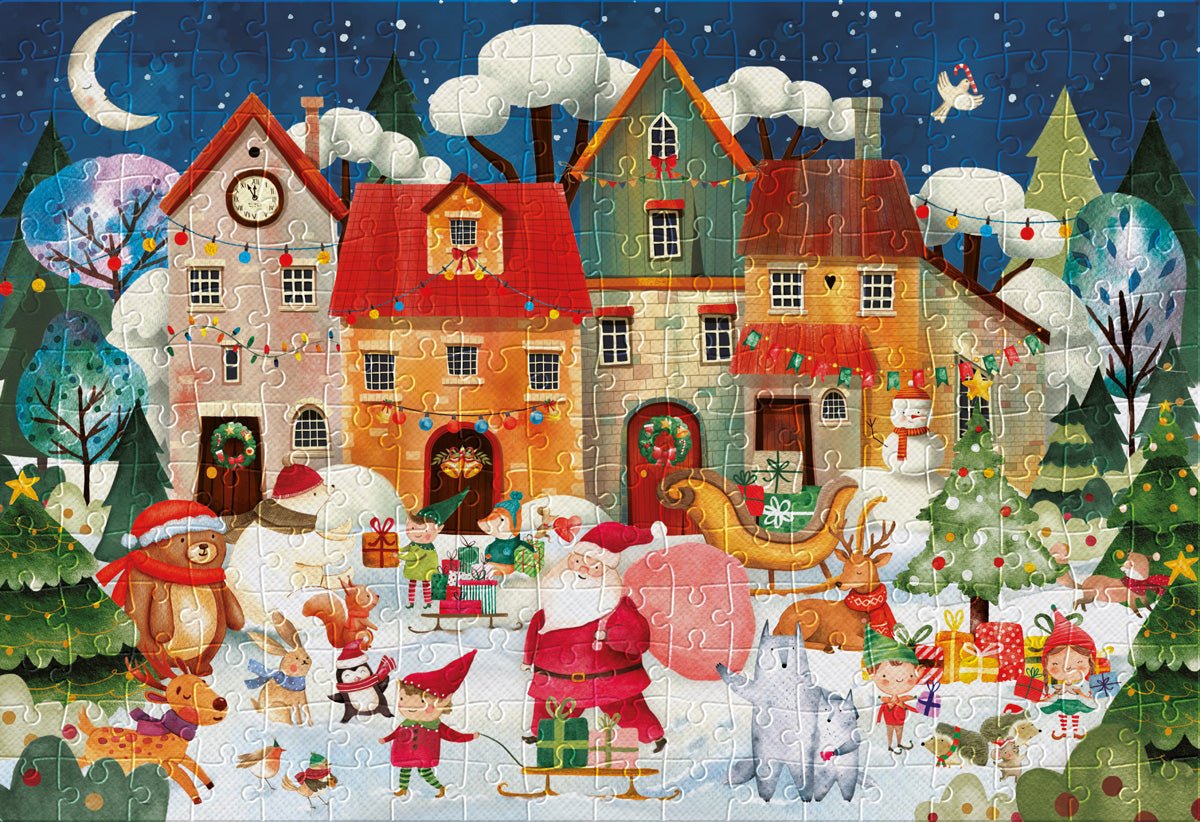 Karácsonyi kisváros Interdruk 250 darabos kirakó puzzle (ID-5902277395986) - puzzlegarden