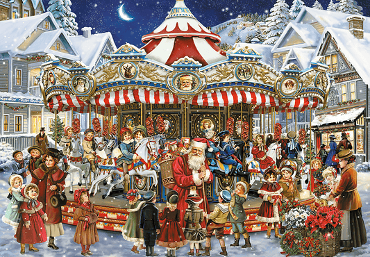 Karácsonyi Körhinta Trefl 1000 darabos kirakó puzzle (TR-10865) - puzzlegarden