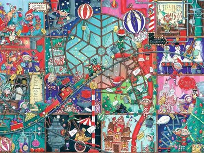 Karácsonyi manógyár Ravensburger 1500 darabos kirakó puzzle (RA-12001934) - puzzlegarden