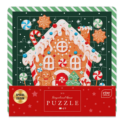 Karácsonyi mézeskalácsház Interdruk 49 darabos kirakó puzzle (ID-5902277395948) - puzzlegarden