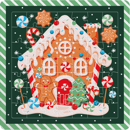 Karácsonyi mézeskalácsház Interdruk 49 darabos kirakó puzzle (ID-5902277395948) - puzzlegarden