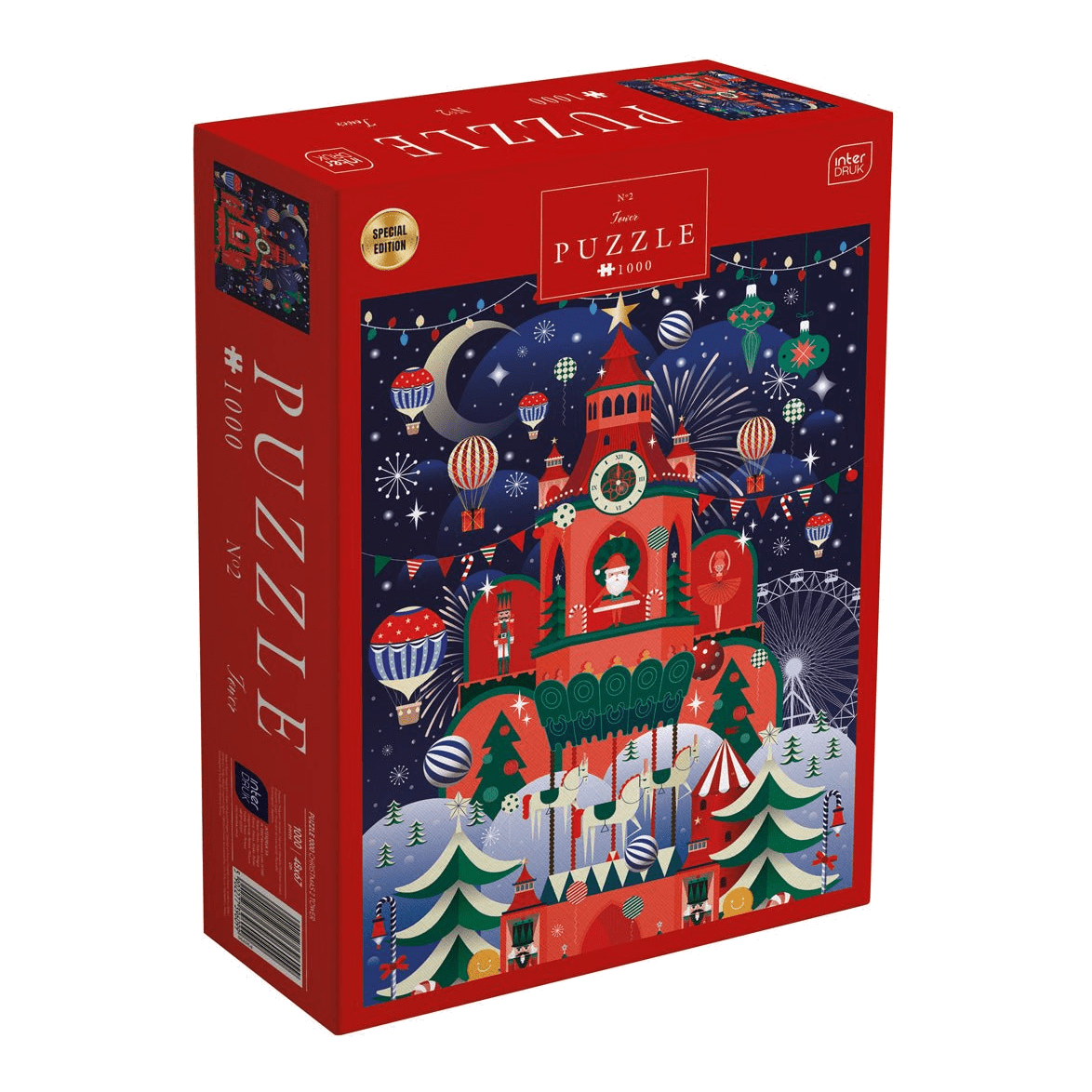 Karácsonyi torony Interdruk 1000 darabos kirakó puzzle (ID-5902277396099) - puzzlegarden