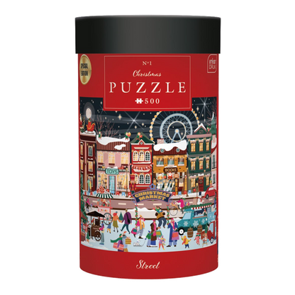 Karácsonyi utca Interdruk 500 darabos kirakó puzzle (ID-5902277396013) - puzzlegarden
