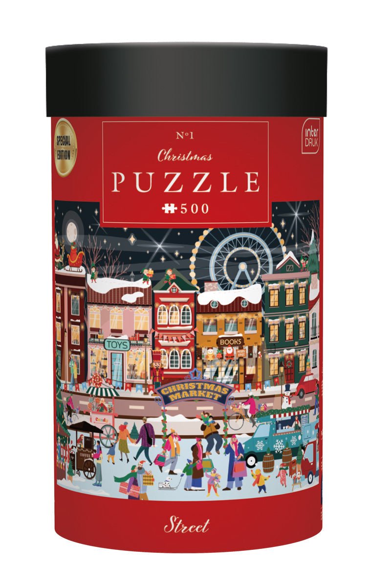 Karácsonyi utca Interdruk 500 darabos kirakó puzzle (ID-5902277396013) - puzzlegarden