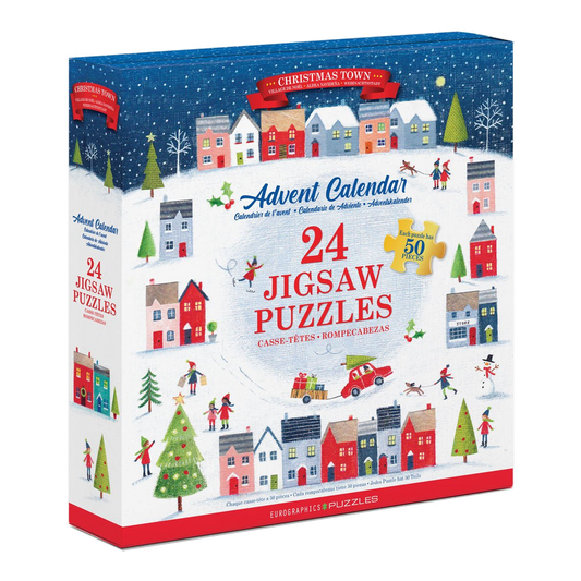 Karácsonyi város – puzzle adventi naptár Eurographics 24x50 darabos kirakó puzzle (EUR-9924-5805) - puzzlegarden