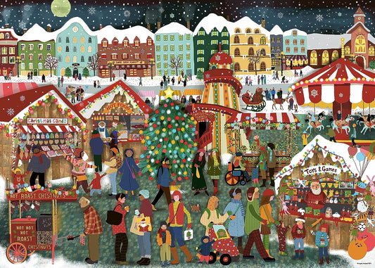 Karácsonyi Vásár Ravensburger 1000 darabos kirakó puzzle (RA-17546 4005556175468) - puzzlegarden