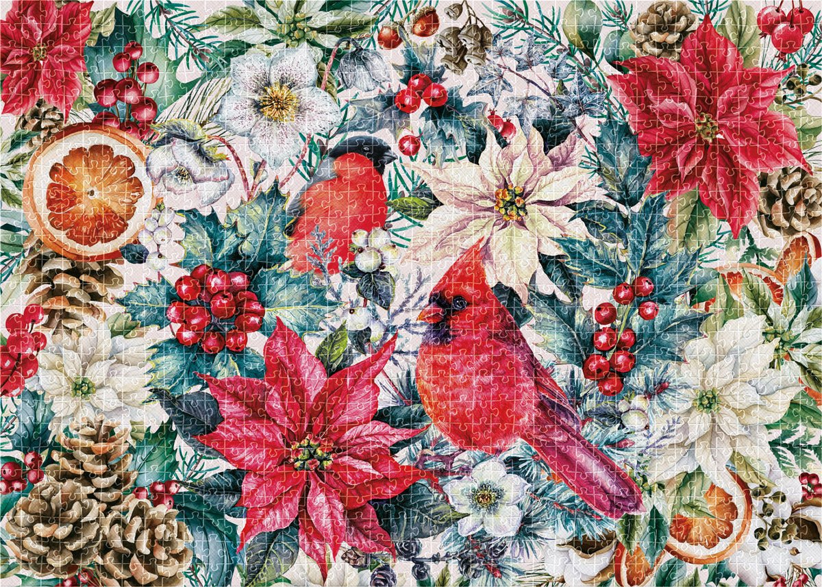 Karácsonyi virágok 2 Interdruk 1000 darabos kirakó puzzle (ID-5902277396150) - puzzlegarden