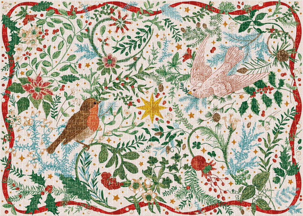 Karácsonyi virágok 3 Interdruk 1000 darabos kirakó puzzle (ID-5902277396167) - puzzlegarden
