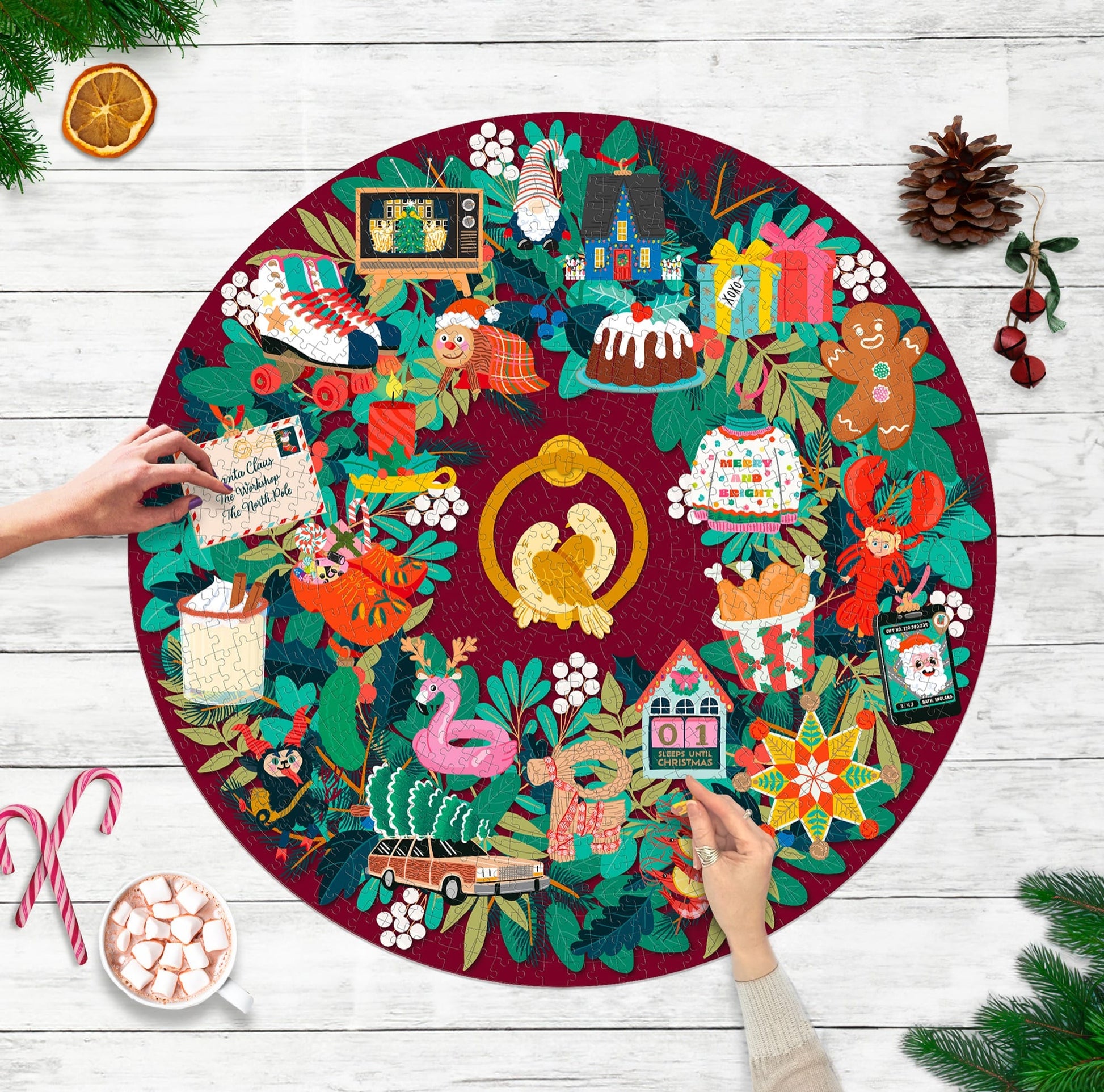 Karácsonyi visszaszámlálás - díszdobozban Ridley's games 1000 darabos kirakó puzzle (GA-9781797238791) - puzzlegarden