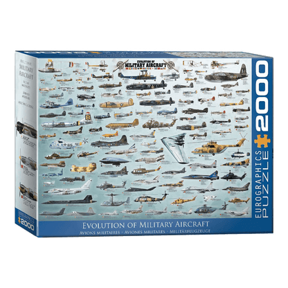 Katonai repülőgépek fejlődése Eurographics 2000 darabos kirakó puzzle (EUR-8220-0578) - puzzlegarden